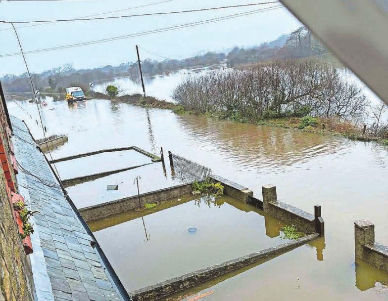 DELIVERY DRIVER RESCUED IN FLOOD UNDER FIRE