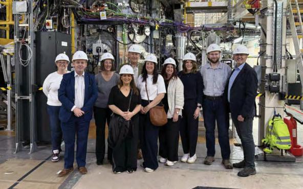 Council leaders visit fusion research centre