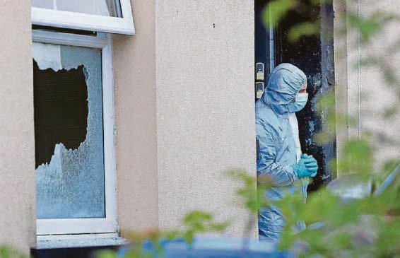 'The children came running in saying there's men with helmets, masks and guns'