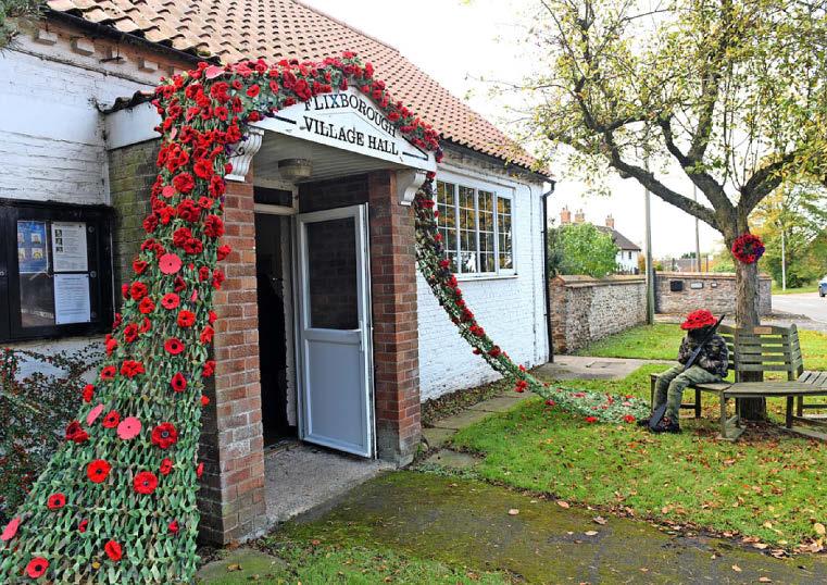 Village residents create stunning poppy cascade