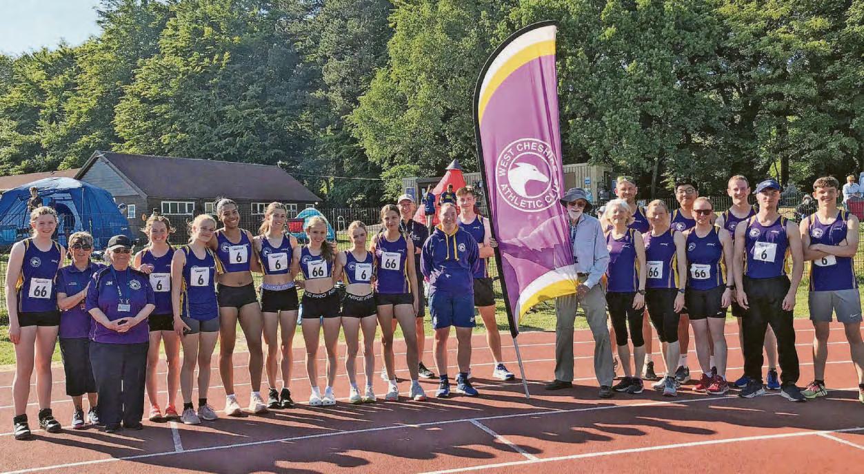 W. Cheshire quartet take glory in 4x400m