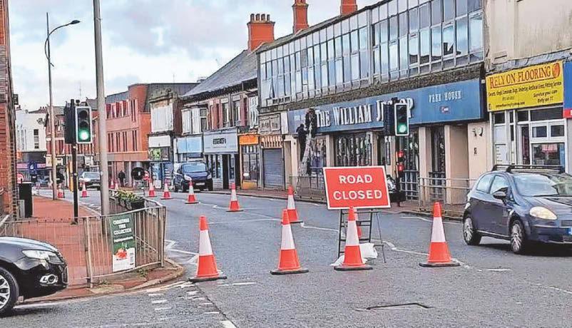 One-way closure in town centre