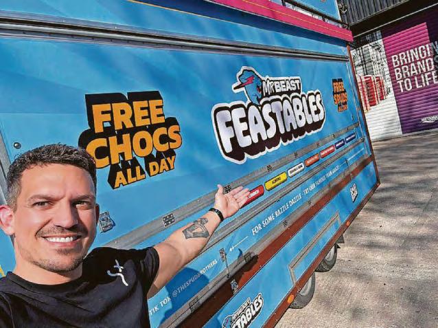 Signs company wraps tram with tasty imagery