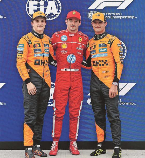 Leclerc in shock Hungary pole