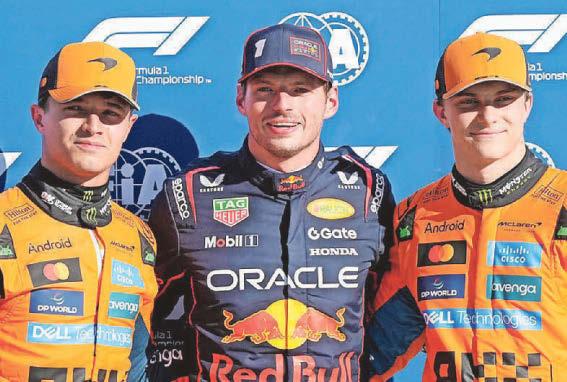 Norris second as Verstappen bags pole in Monza