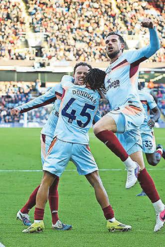 Clarets show their spirit in topsy turvy encounter