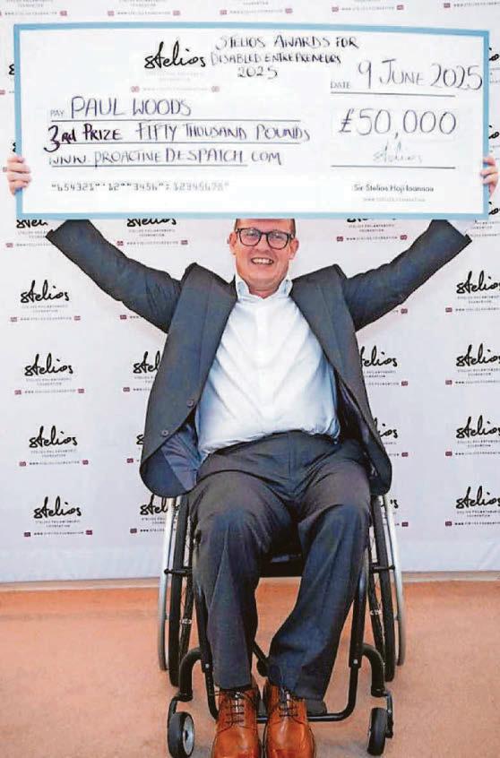 Businessman Paul scoops £50k prize in disabled entrepreneurs competition