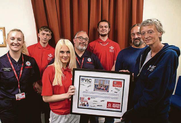 Students spruce up the veterans' centre