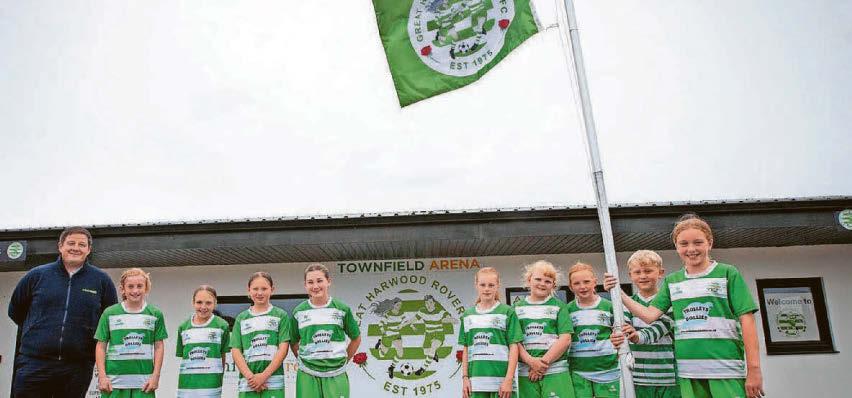 Footballers reveal their brand new club logo