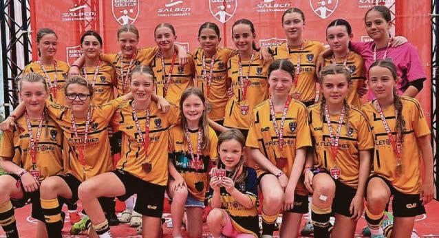 Soccer girl's goal is to be roaring success on pitch