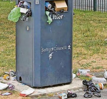 Anger over unemptied bins and fly-tippers