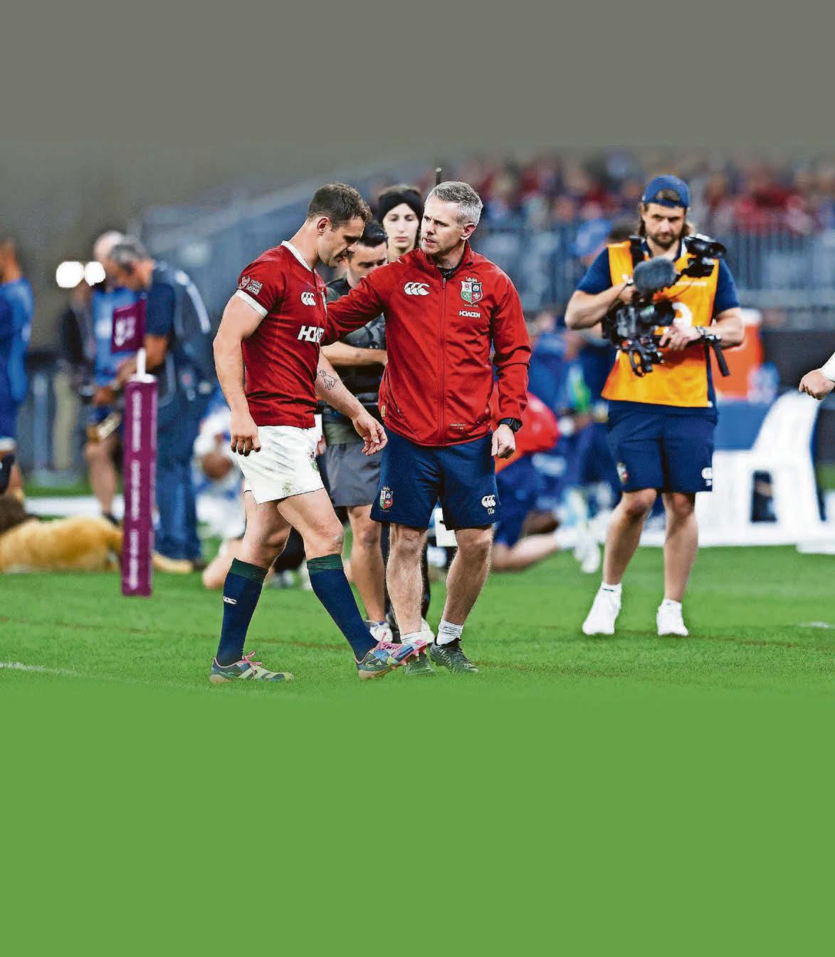 TOMOS FORCED OFF AS LIONS ROUT WESTERN