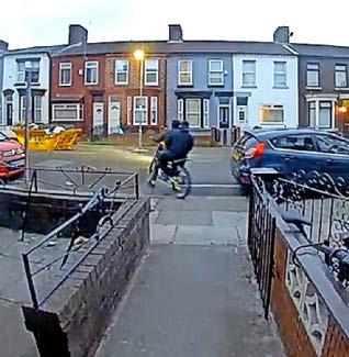 HOUSE IS TORCHED BY SCRAMBLER BIKE PAIR