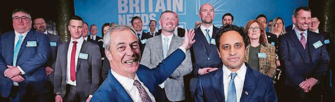 Farage unveils new recruits amid storm
