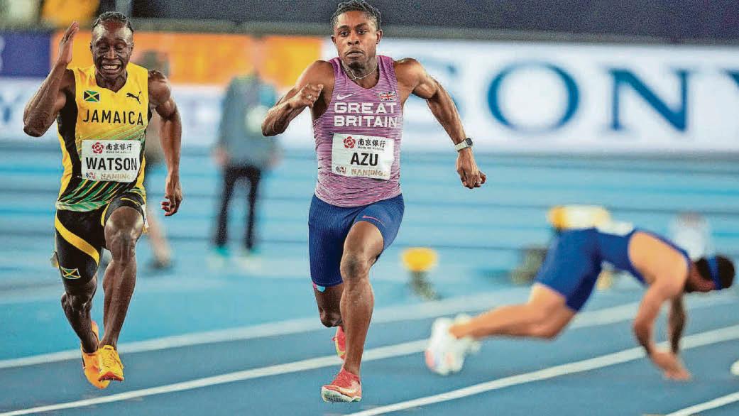 Azu strikes gold at World Indoors