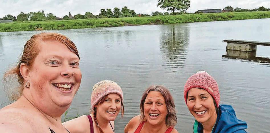 Social worker and pals take on Channel charity swim