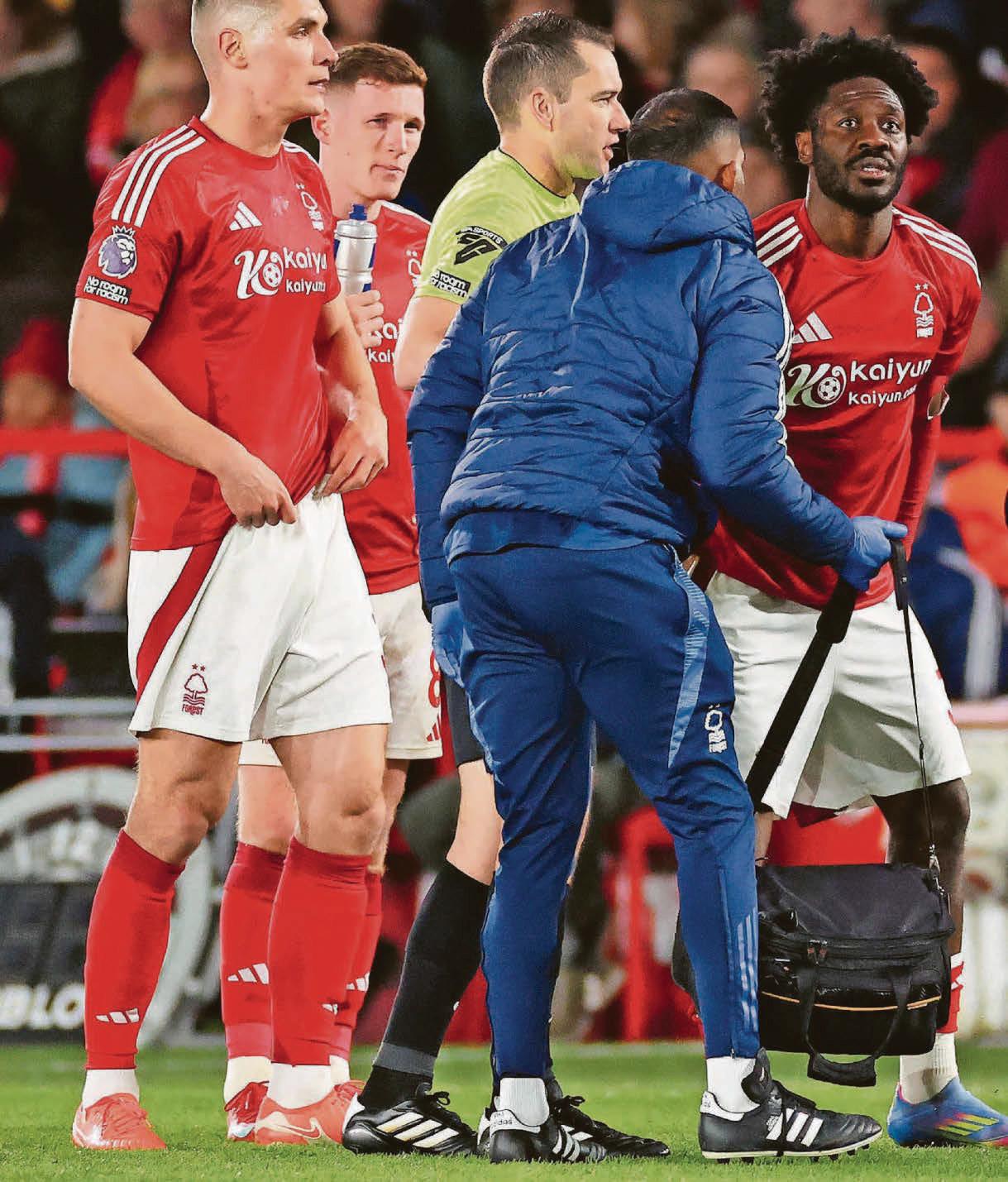 Forest suffer Aina injury blow