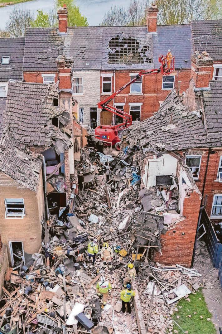 Man dead in gas blast rubble