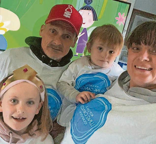 Cancer dad is staying positive with a mile a day