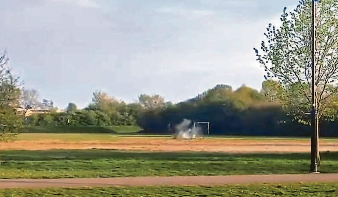 Ammunition disposed of with controlled explosion