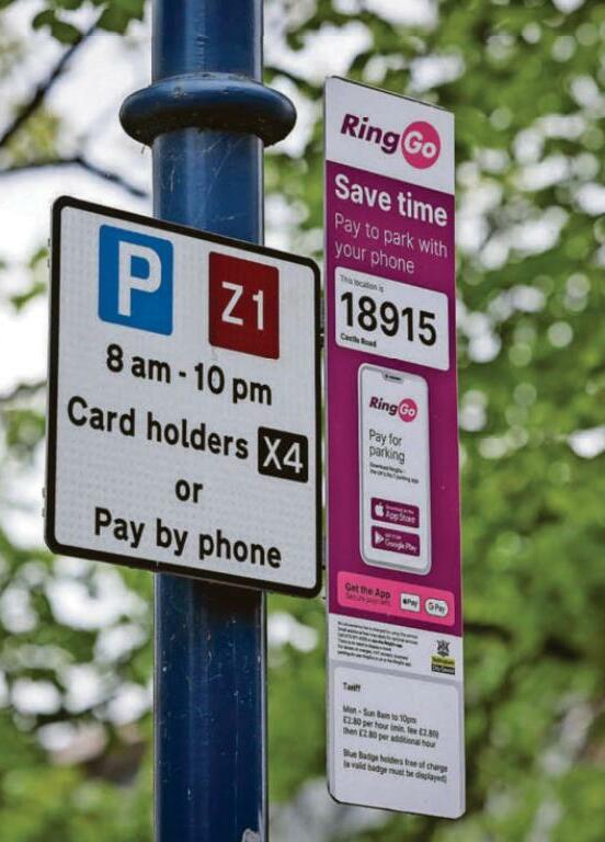 On-street parking charges to rise by up to £7