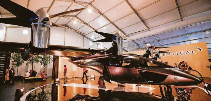 Flying taxi firm hails success of first flight over UK countryside