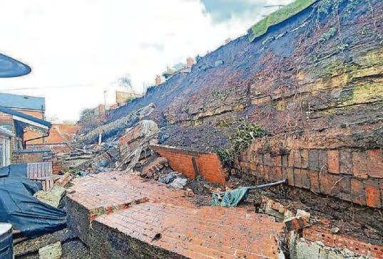 £1m bill for wall collapse