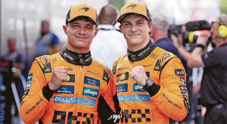 Norris edged out by flawless Piastri