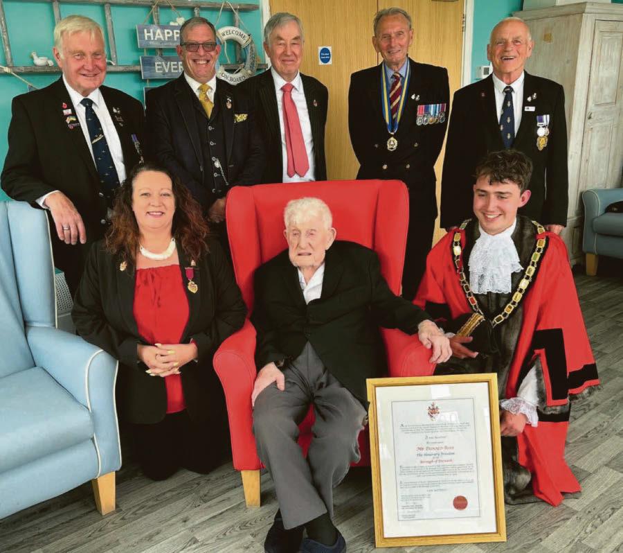 Freedom of borough for D-Day hero Donald, 110