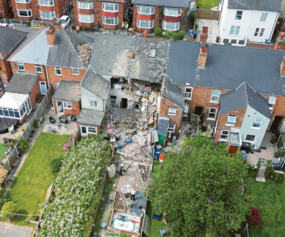 Man still in hospital as demolition work begins on gas explosion house