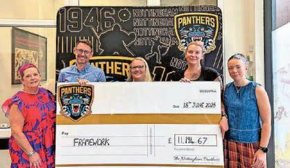 Panthers' partnership with Framework raises £11k