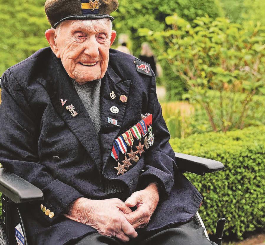 Flags tribute to veteran who fought for freedom