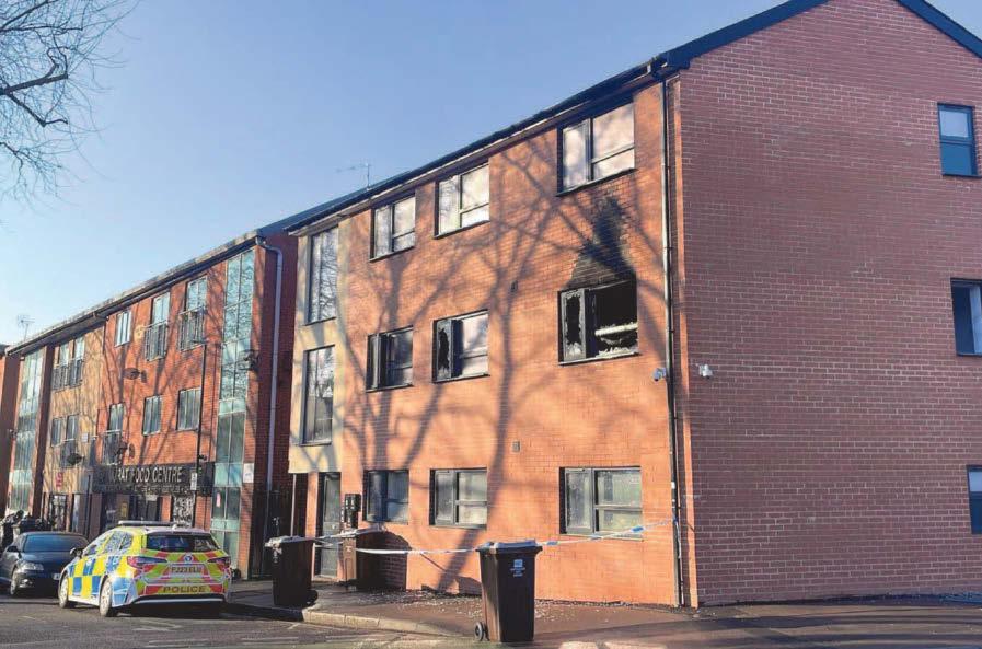 Arsonist put lives at risk by setting flat ablaze and barricading himself inside