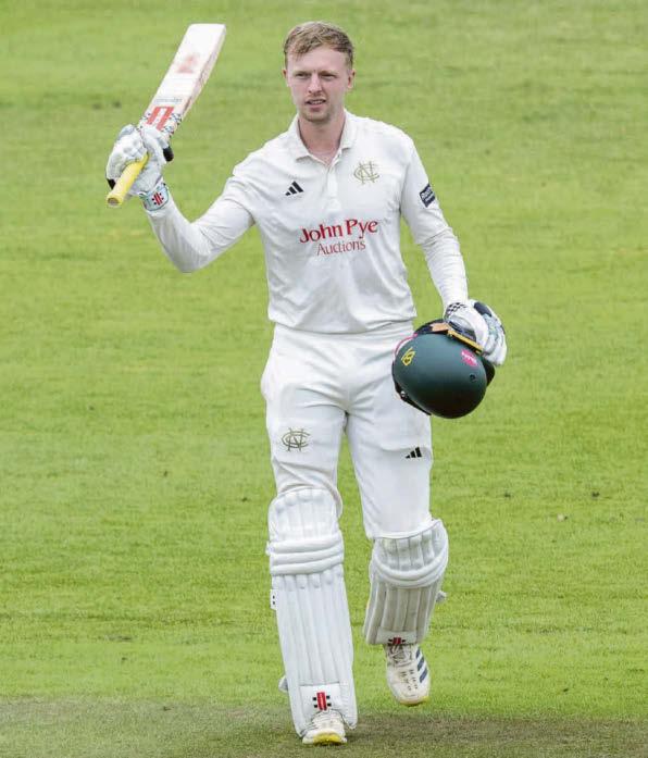 Run-derful day for Notts as James hits a maiden double ton