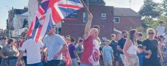 Anti-immigration protest in town following MP's social media posts