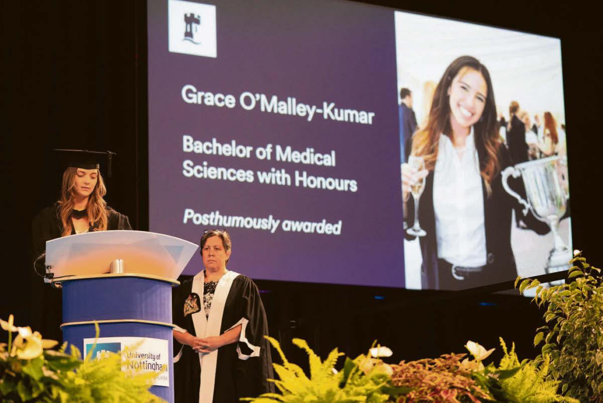 Graduates urged to raise a glass in memory of Barnaby