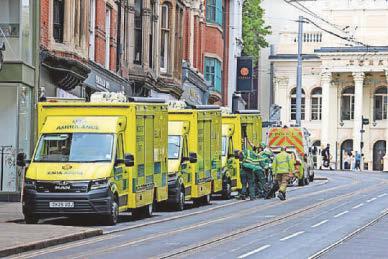 Stand-off in city square as kids wreak havoc