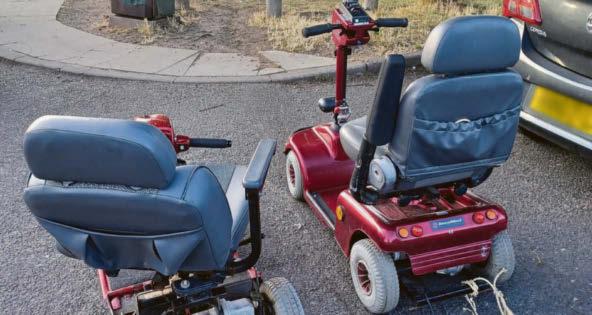 Scooter riders caught in 'short and slow' chase