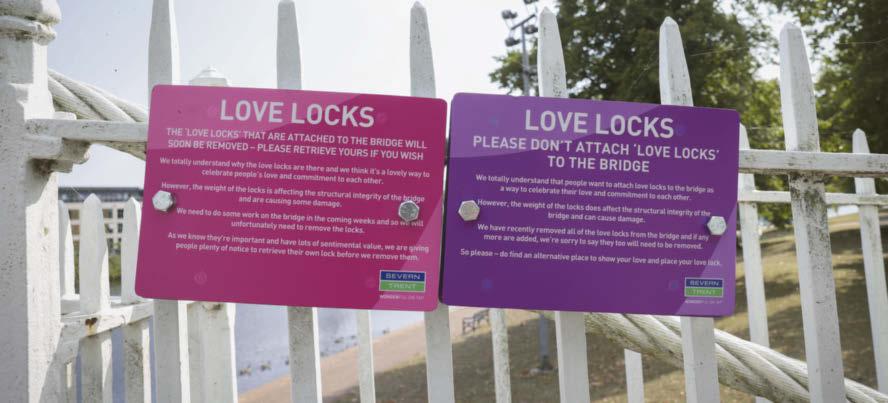 Love not everlasting as locks to go from bridge