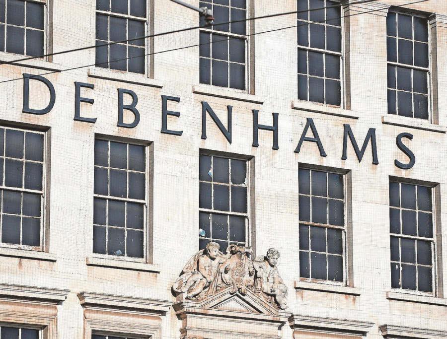 Guards on duty around the clock at Debenhams