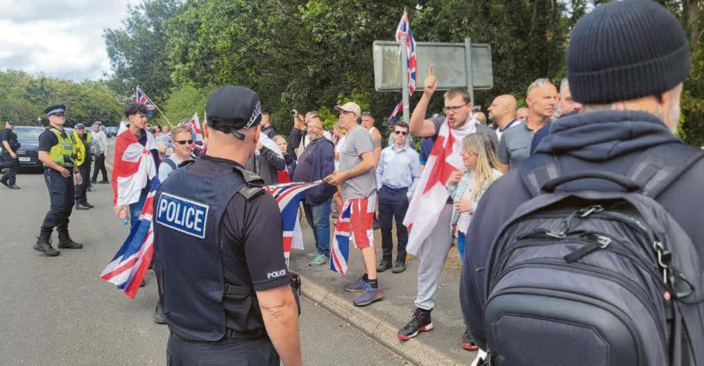 Both sides of the story in asylum hotel protest