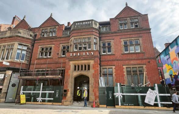 Signs that The Ivy will be opening soon in Nottingham