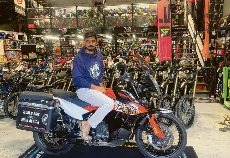 Bike shop to the rescue of round-the-world rider