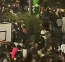 Hundreds seen at city centre 'block party'