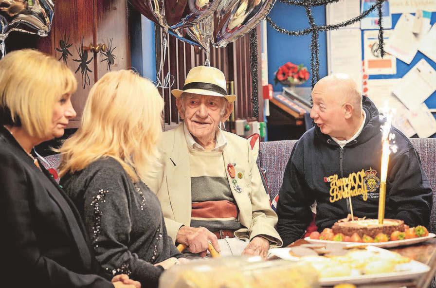 100th birthday bash for D-Day veteran... but he is still feeling 'isolated'