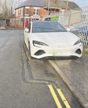 'They must be having a laugh!' Locals baffled as lines painted around car