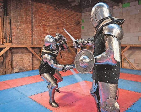 Meet heavyweights of new martial art based on medieval combat