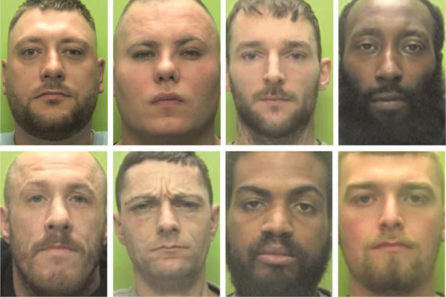 Gang members are jailed over county-wide drugs operation