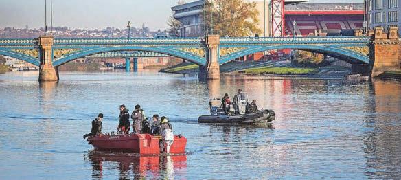 Search for car driven into river hampered by bad weather