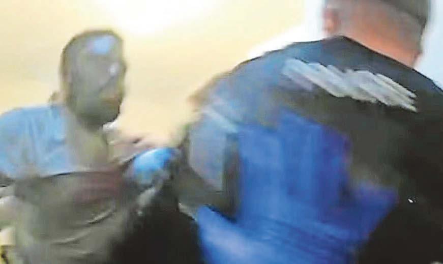 Shocking assault was captured on police bodycam video footage